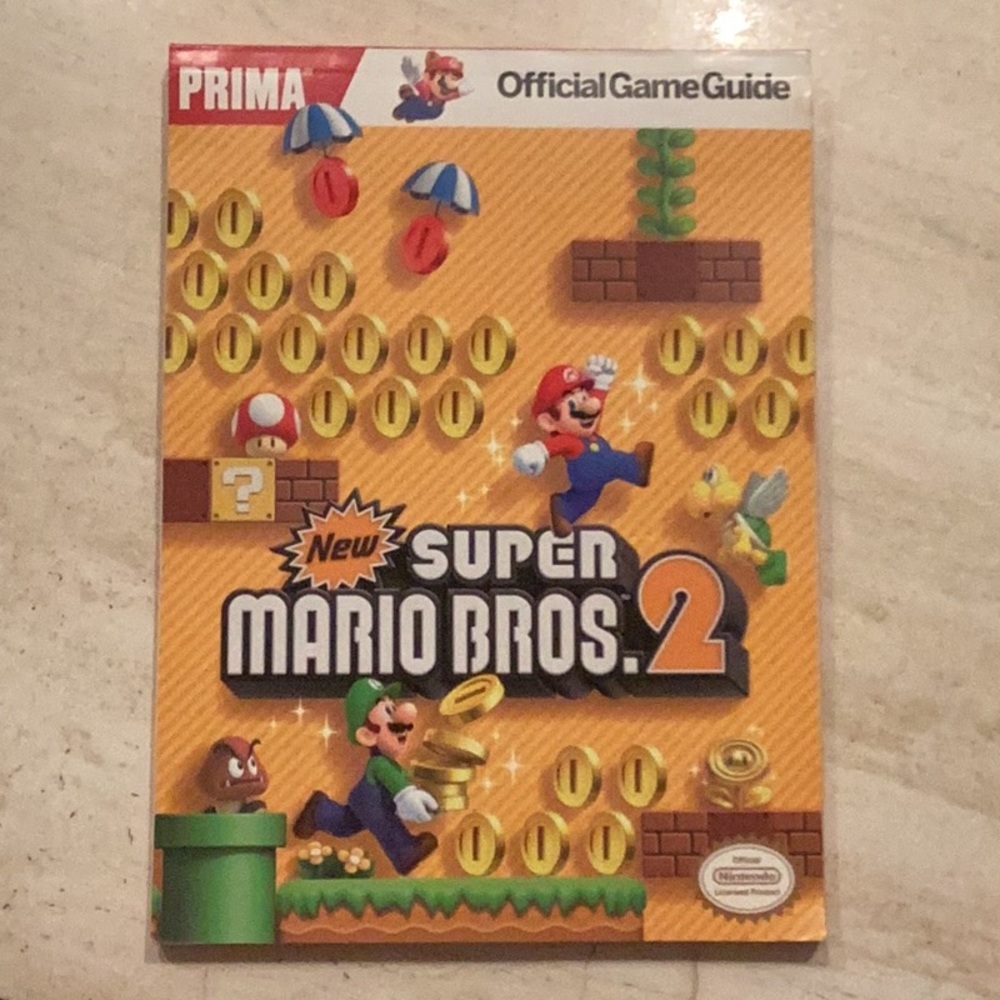 New Super Mario Bros 2 Prima Official Game Guide Nintendo For 3DS Game Poster